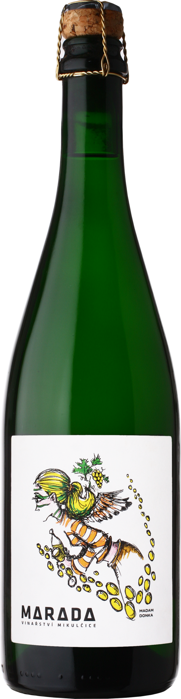 Madam Donka, sekt z Chardonnay, brut nature, Marada